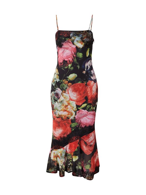 Coast Coast Ljetna haljina  maslinasta / svijetloroza / narančasto crvena / crna