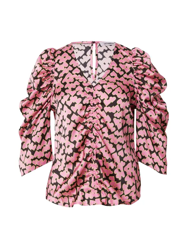 co'couture co'couture Bluza 'Flashy'  neonsko žuta / svijetloroza / crna