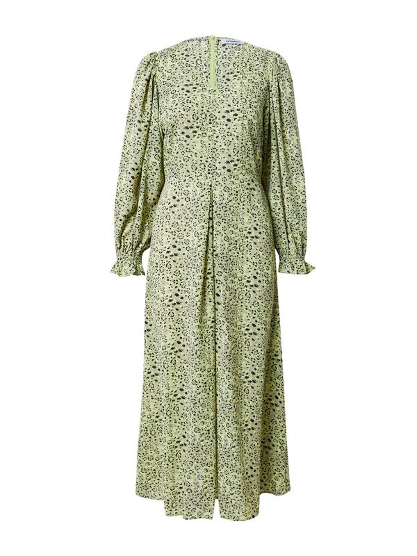 co'couture co'couture Haljina 'Elmira'  pastelno žuta / svijetlosiva / svijetlozelena / crna