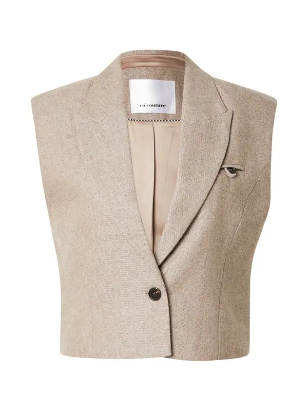 co'couture co'couture Prsluk od odijela  tamno bež