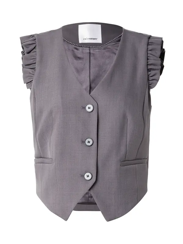 co'couture co'couture Prsluk od odijela  tamo siva