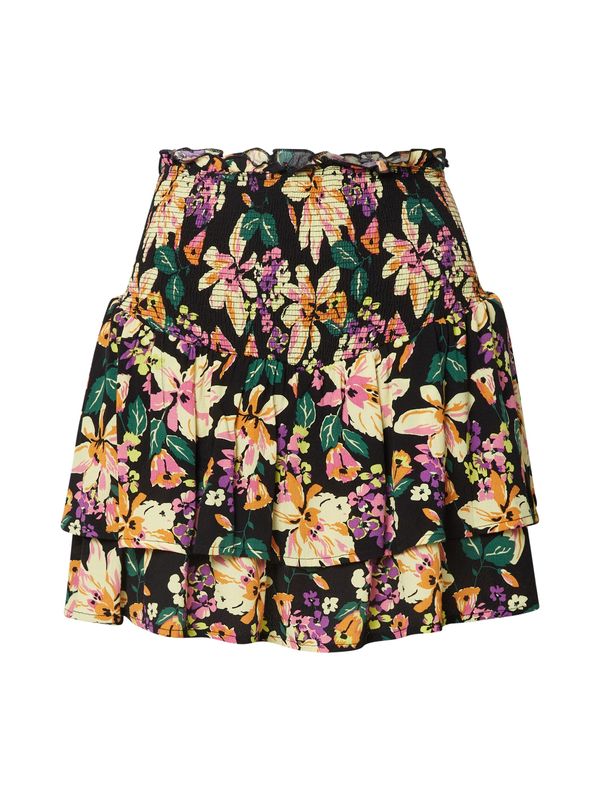 Colourful Rebel Colourful Rebel Suknja 'Senna'  žuta / tamno zelena / roza / crna