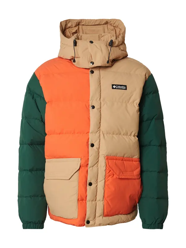 COLUMBIA COLUMBIA Outdoor jakna 'Wallowa'  cappuccino / kraljevski zelena / narančasta