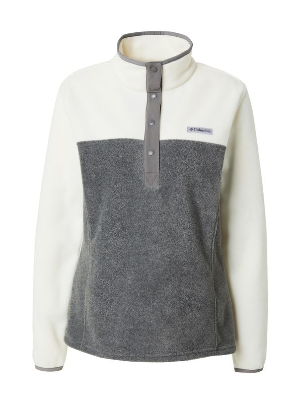 COLUMBIA COLUMBIA Sportski pulover 'Benton Springs'  tamo siva / bijela