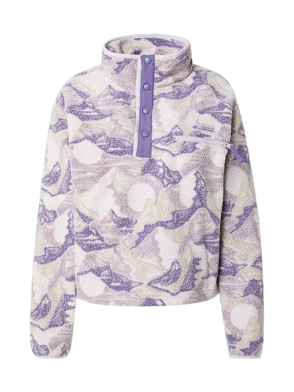 COLUMBIA COLUMBIA Sportski pulover 'Helvetia™ II'  boja pijeska / svijetložuta / ljubičasta / sivkasto ljubičasta (mauve)