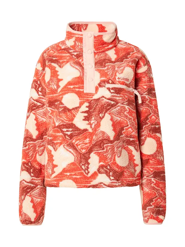 COLUMBIA COLUMBIA Sportski pulover 'Helvetia™ II'  pijesak / tamno narančasta / crvena