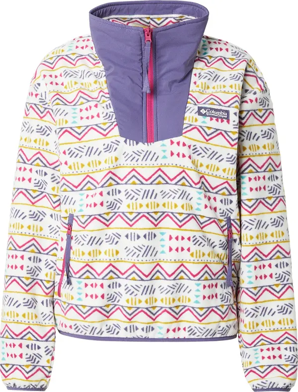 COLUMBIA COLUMBIA Sportski pulover 'Sequoia Grove™'  senf / ljubičasta / tamno roza / bijela