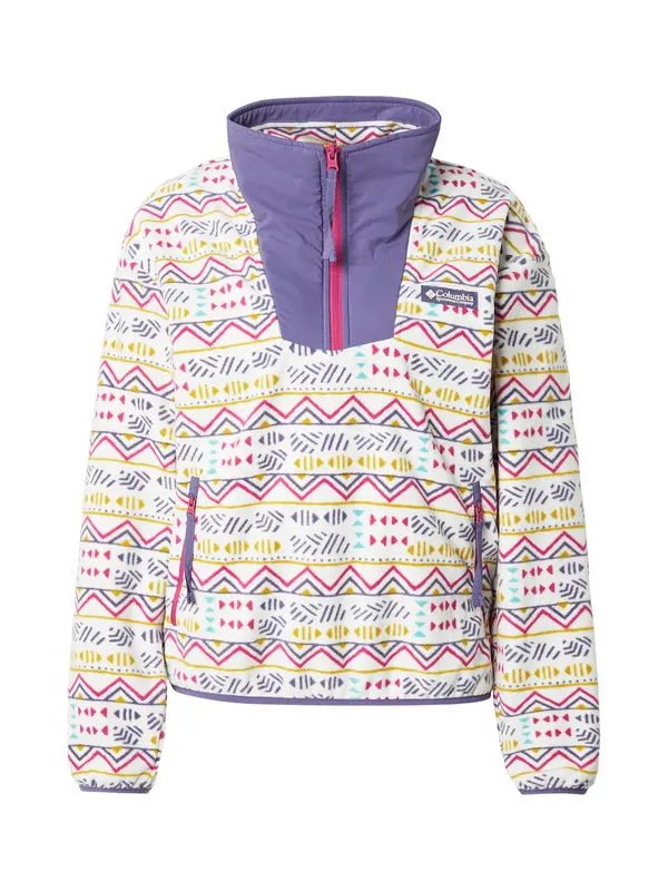 COLUMBIA COLUMBIA Sportski pulover 'Sequoia Grove™'  senf / ljubičasta / tamno roza / bijela