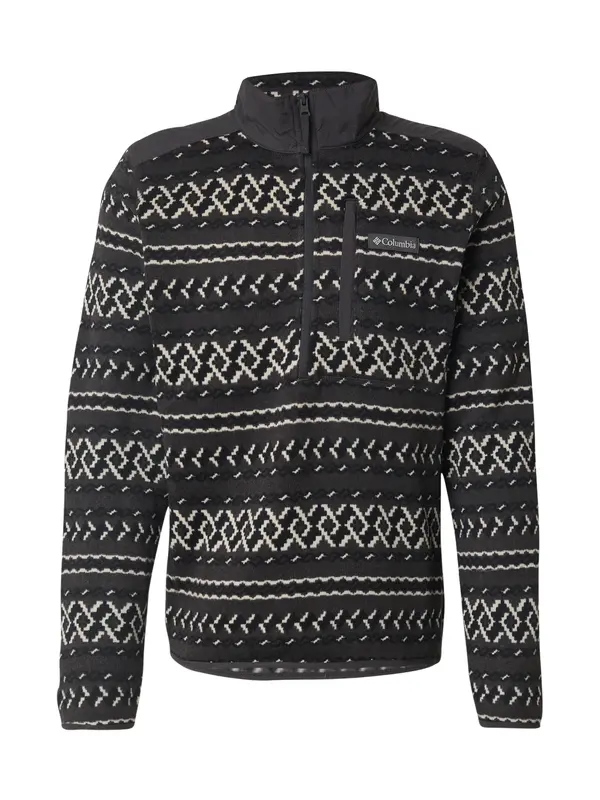 COLUMBIA COLUMBIA Sportski pulover 'Weather'  tamo siva / crna / bijela