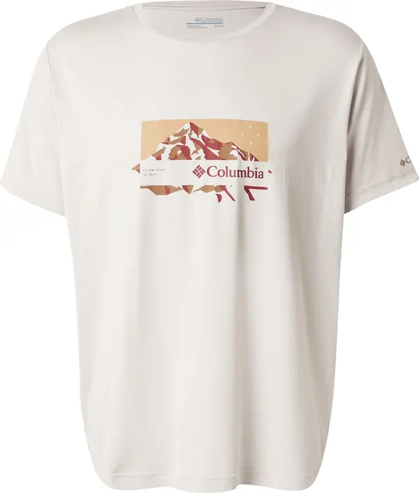 COLUMBIA COLUMBIA Tehnička sportska majica 'Kwick Hike'  smeđa / cappuccino / boja vina / bijela
