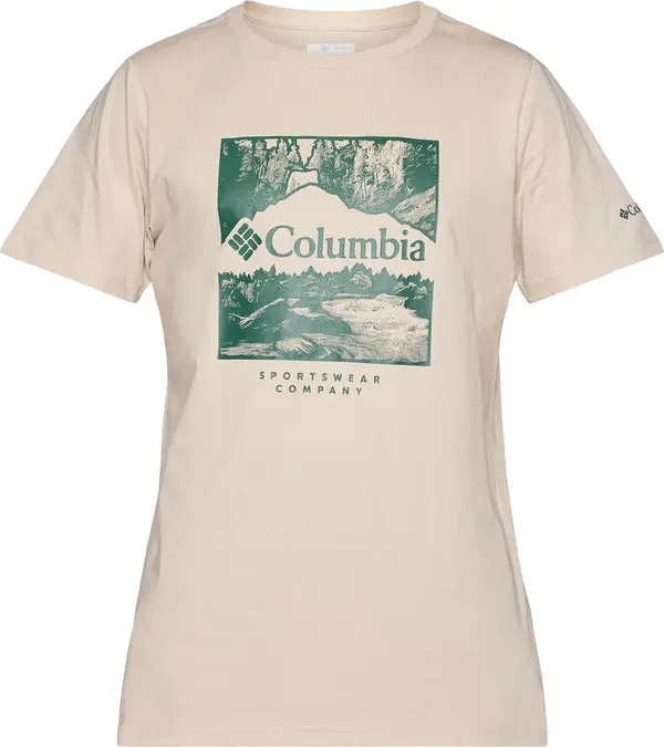 COLUMBIA COLUMBIA Tehnička sportska majica  pijesak / zelena