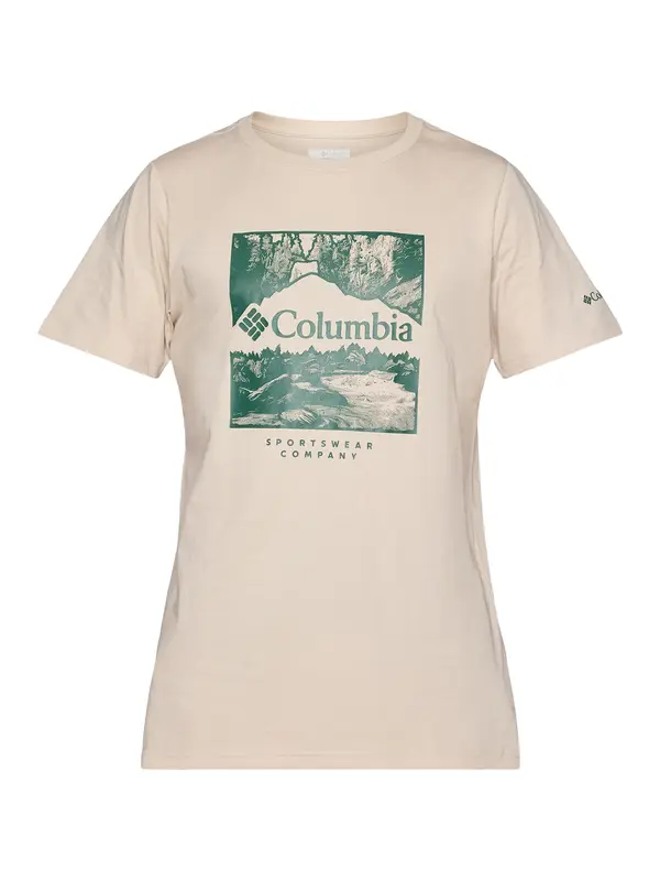 COLUMBIA COLUMBIA Tehnička sportska majica  pijesak / zelena