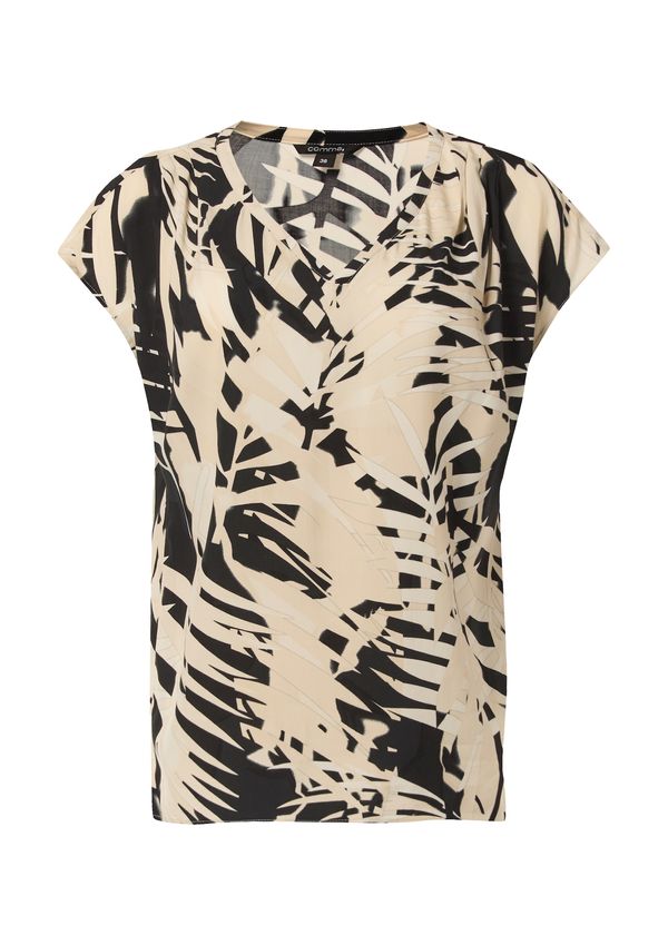 COMMA COMMA Bluza  sivkasto bež / tamno bež / crna