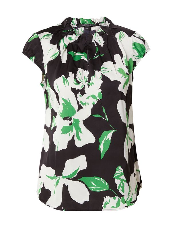 COMMA COMMA Bluza  zelena / crna / bijela