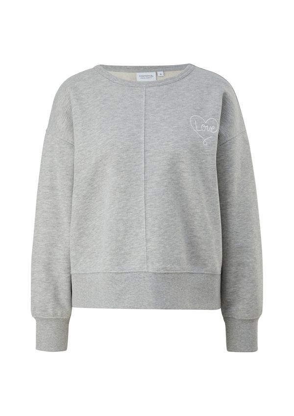 comma casual identity comma casual identity Sweater majica  siva melange / bijela