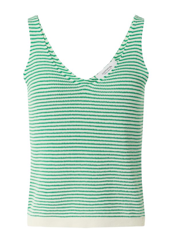 comma casual identity comma casual identity Top s naramenicama  bež / smaragdno zelena