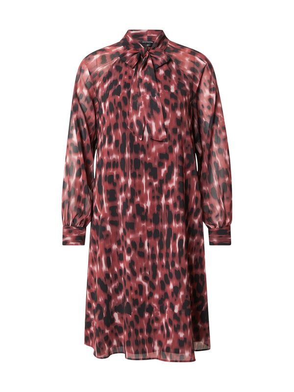 COMMA COMMA Haljina  burgund / crna / prljavo bijela