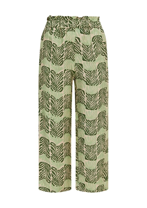 COMMA COMMA Hlače  bež / svijetlozelena / tamno zelena