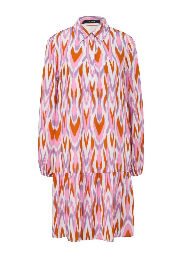 COMMA COMMA Košulja haljina  ljubičasta / svijetloroza / crvena / bijela