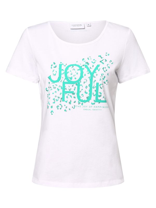 COMMA COMMA Majica  zelena melange / bijela