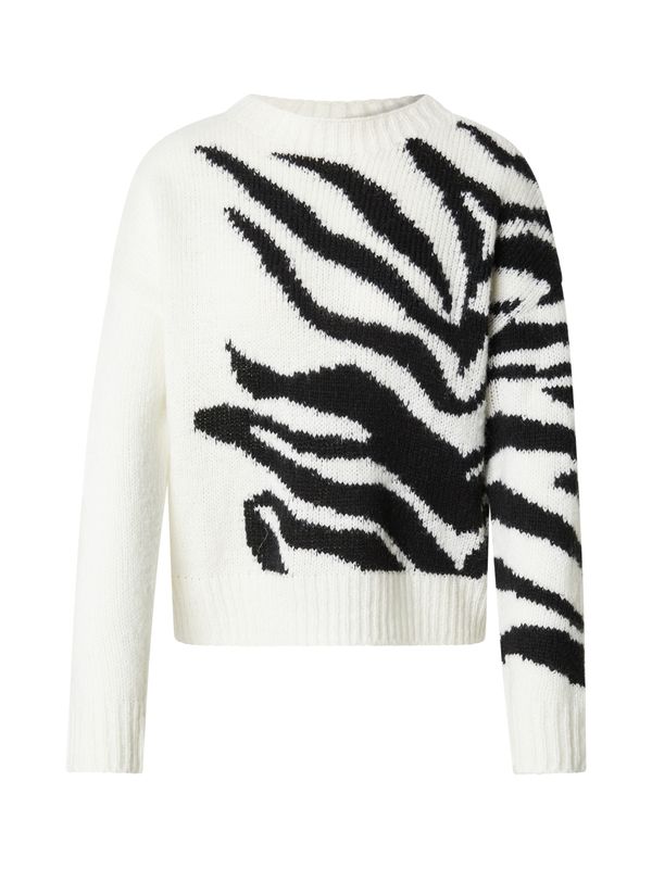 COMMA COMMA Pulover  crna / bijela