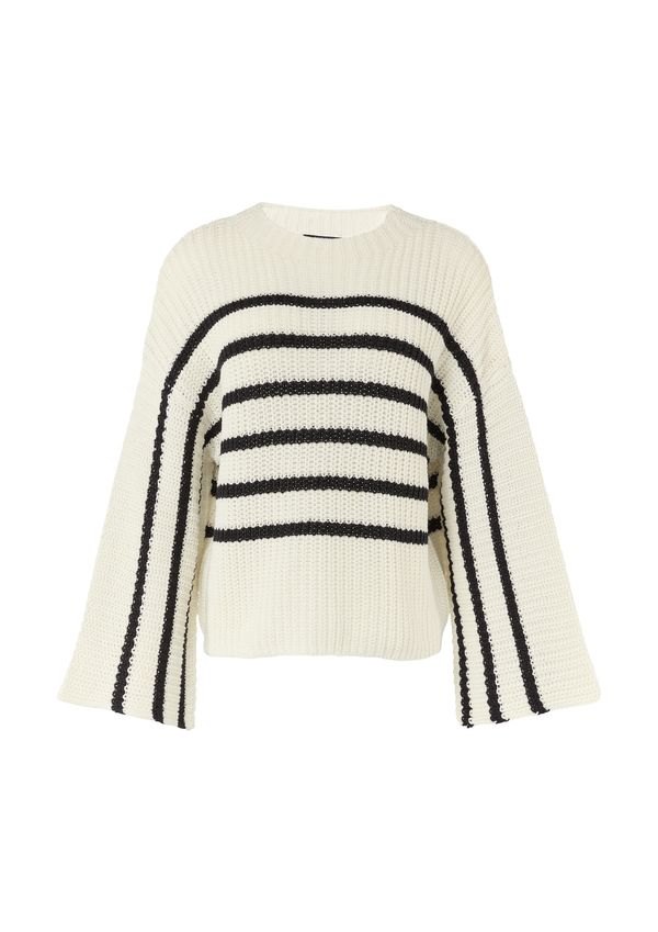 COMMA COMMA Pulover  crna / bijela