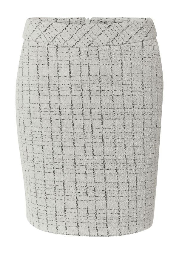 COMMA COMMA Suknja  svijetlosiva / crna