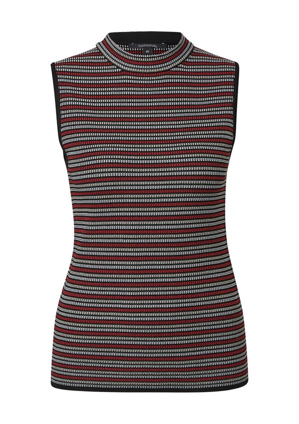 COMMA COMMA Top s naramenicama  crvena / crna / bijela