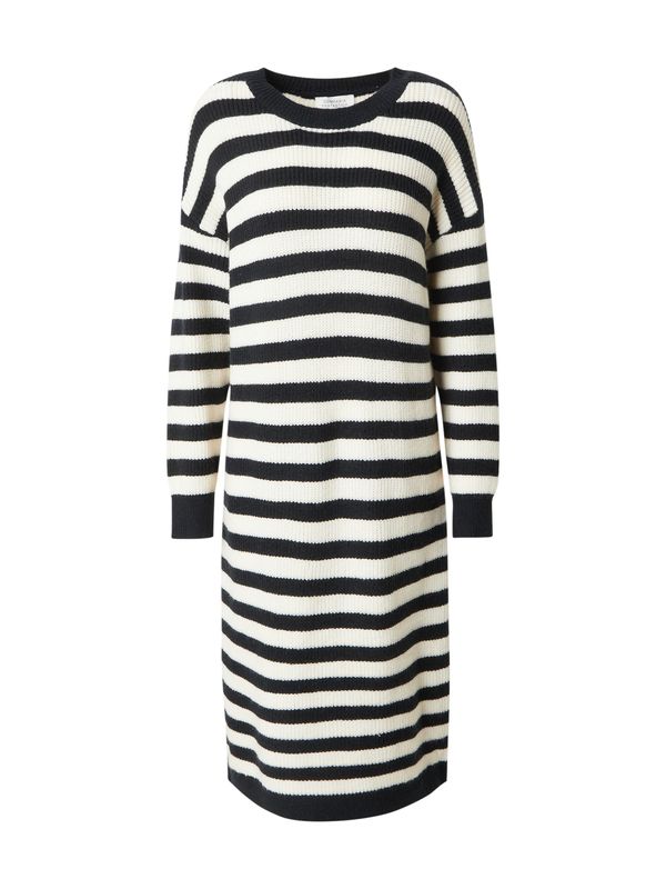 Compania Fantastica Compania Fantastica Pletena haljina  crna / bijela