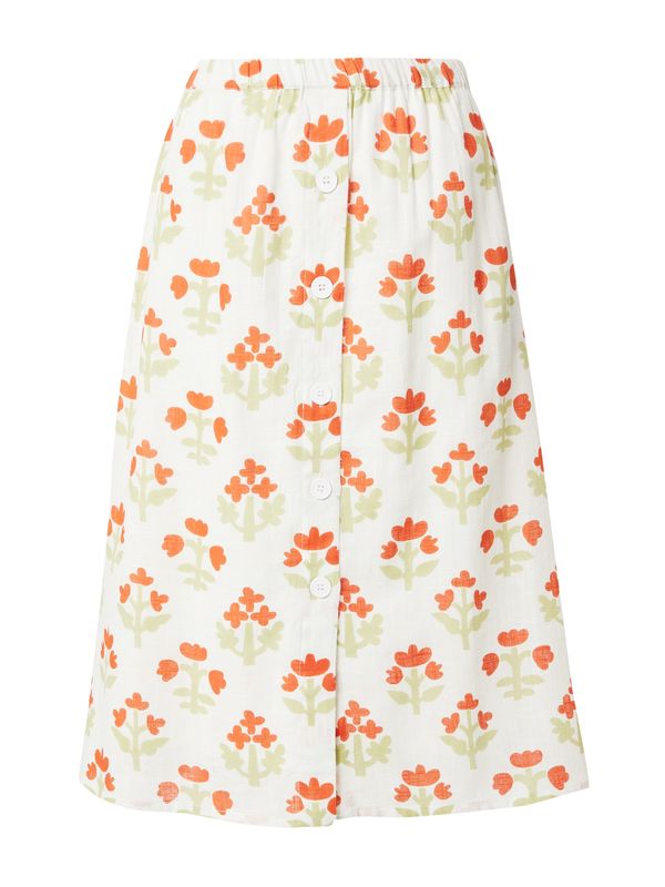 Compania Fantastica Compania Fantastica Suknja  pastelno zelena / tamno narančasta / bijela