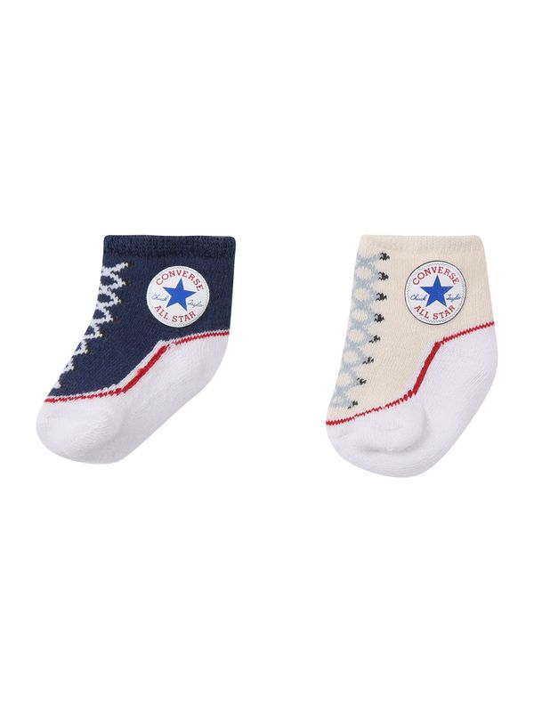CONVERSE CONVERSE Čarape 'CHUCK'  bež / mornarsko plava / crvena / bijela