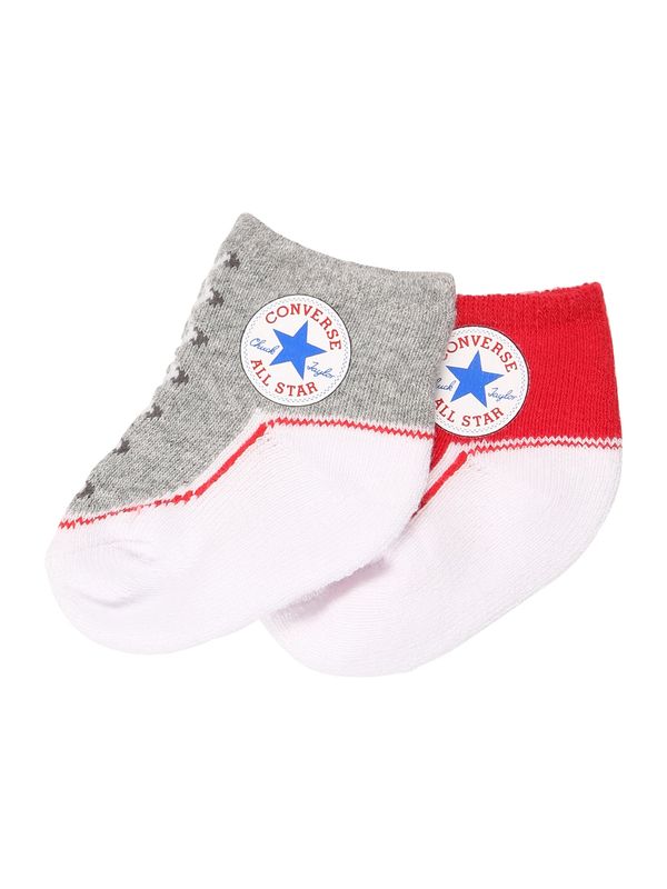 CONVERSE CONVERSE Čarape 'CHUCK'  siva / crvena / bijela