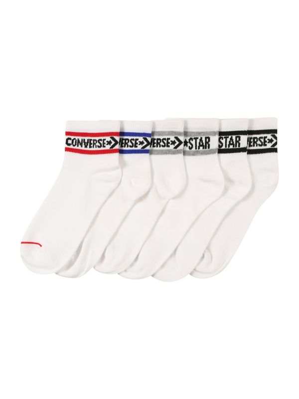 CONVERSE CONVERSE Čarape  plava / siva / crvena / crna / bijela