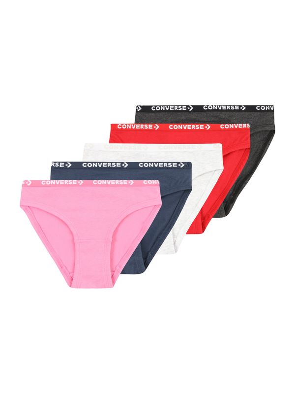 CONVERSE CONVERSE Gaće  svijetloroza / vatreno crvena / crna melange / bijela