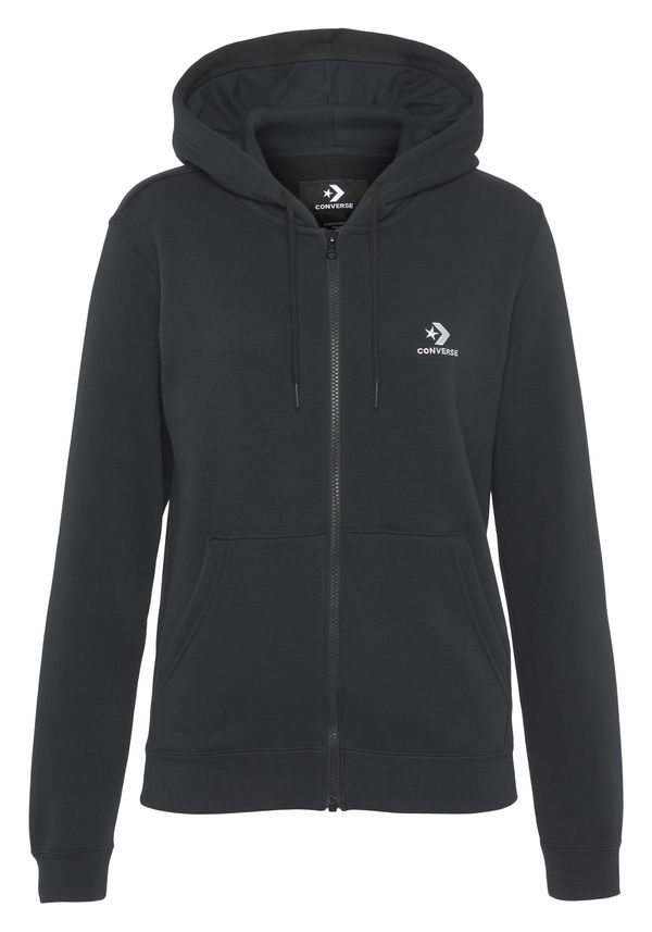 CONVERSE CONVERSE Gornji dio trenirke  crna / bijela