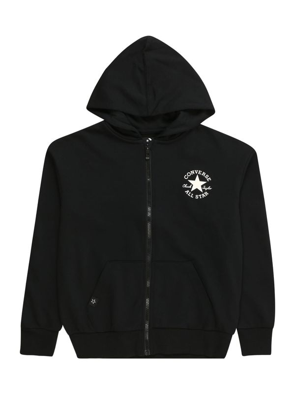 CONVERSE CONVERSE Gornji dio trenirke  crna / bijela