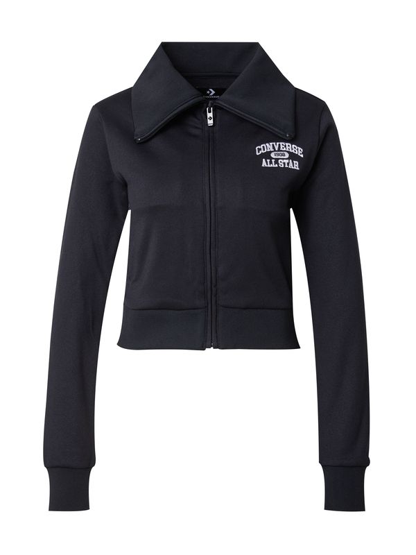 CONVERSE CONVERSE Gornji dio trenirke 'HERITAGE'  crna / bijela