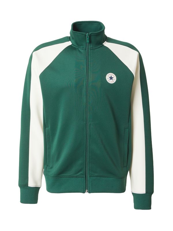 CONVERSE CONVERSE Gornji dio trenirke  kraljevski zelena / bijela