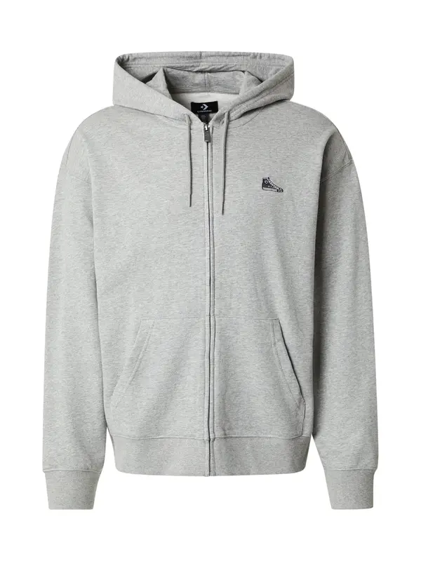 CONVERSE CONVERSE Gornji dio trenirke 'SNEAKER PATCH'  antracit siva / siva melange