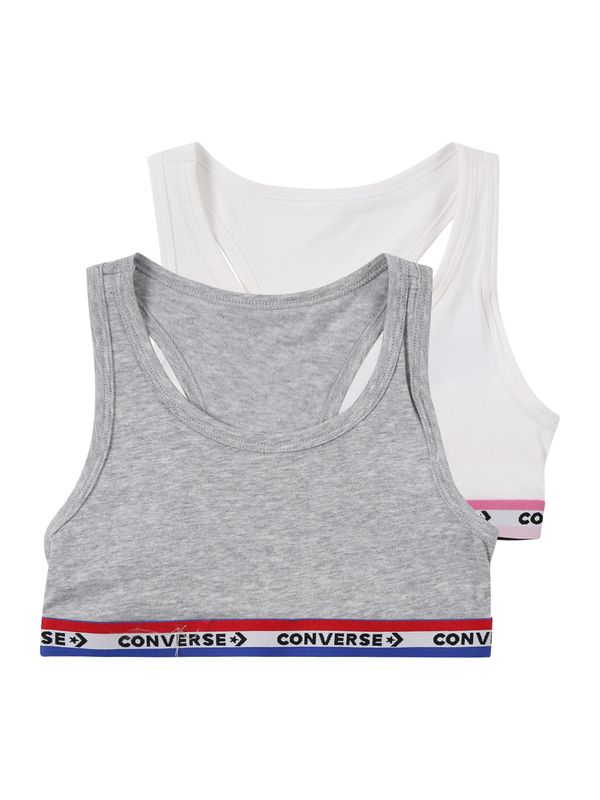 CONVERSE CONVERSE Grudnjak  siva melange / crvena / crna / bijela
