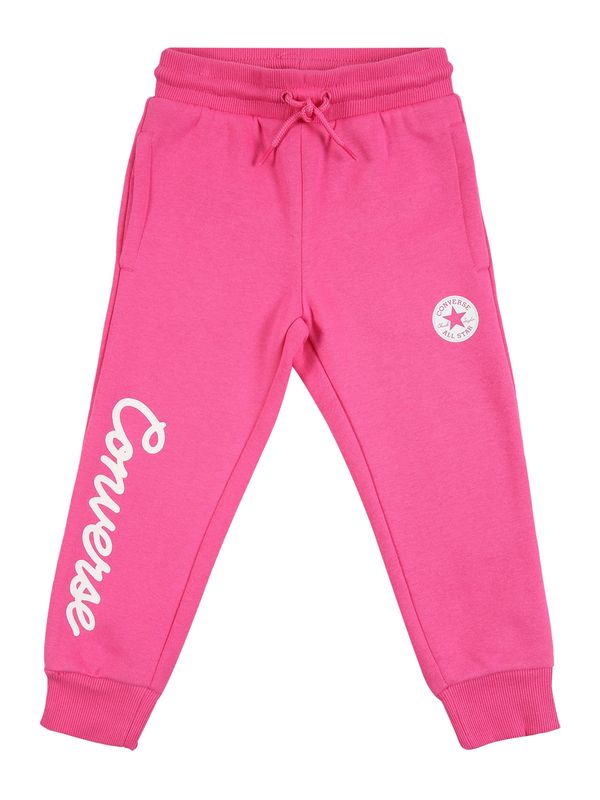 CONVERSE CONVERSE Hlače  roza / bijela