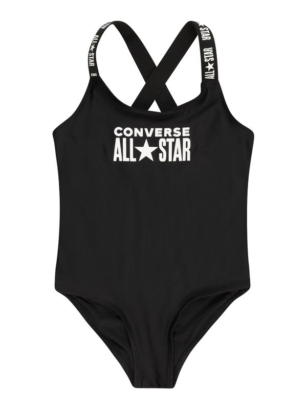 CONVERSE CONVERSE Jednodijelni kupaći kostim  crna / prljavo bijela
