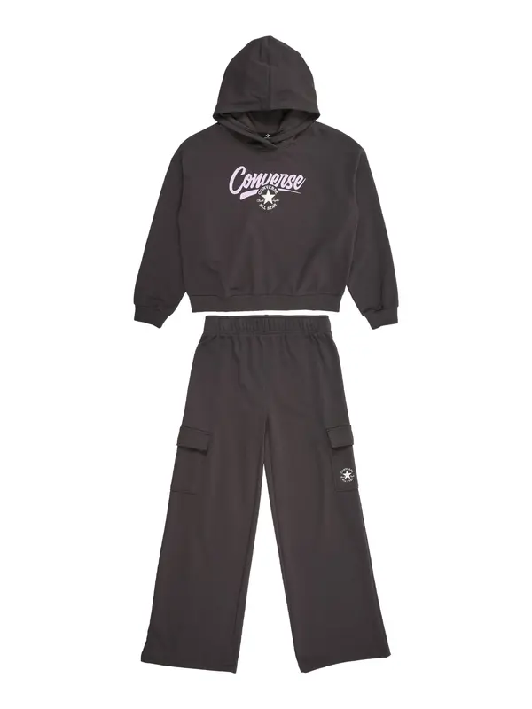 CONVERSE CONVERSE Jogging komplet  tamno smeđa / roza / bijela