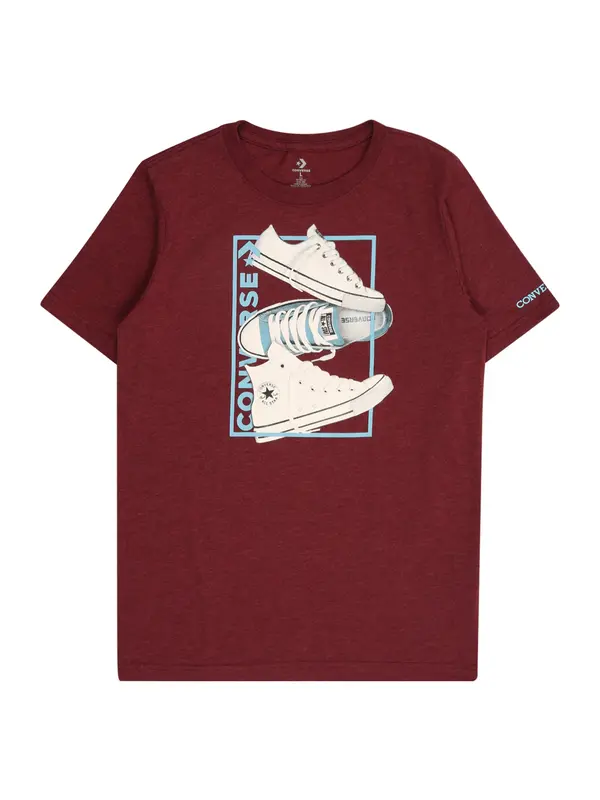 CONVERSE CONVERSE Majica '3 SHOE'  svijetloplava / bordo / bijela