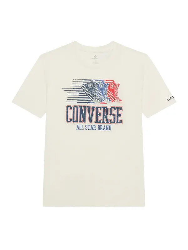 CONVERSE CONVERSE Majica 'ANNIVERSARY OF AMERICA'  bež / plava / tamno plava / crvena