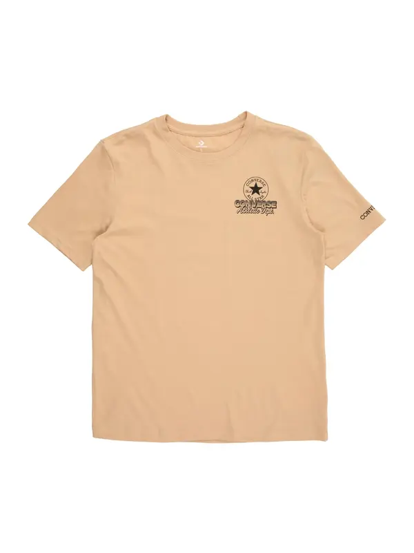 CONVERSE CONVERSE Majica  boja devine dlake (camel) / crna