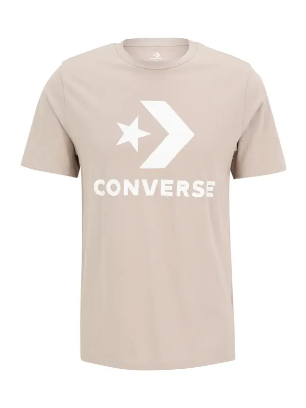 CONVERSE CONVERSE Majica  boja pijeska / bijela