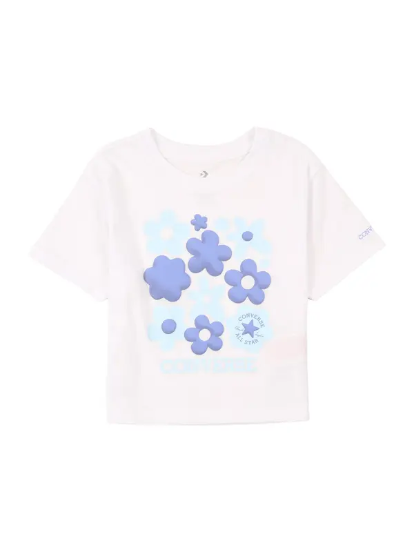 CONVERSE CONVERSE Majica 'BUBBLY FLORAL'  svijetloplava / lila / bijela