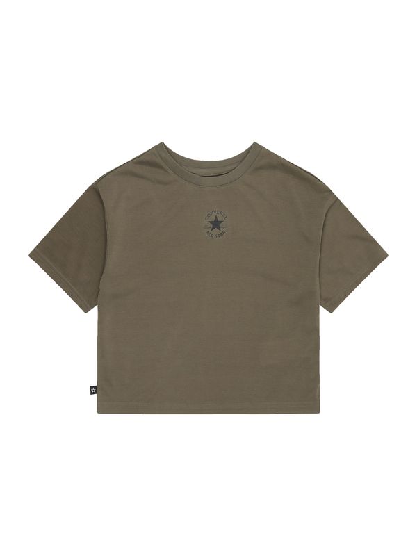 CONVERSE CONVERSE Majica 'CHUCK'  maslinasta / crna