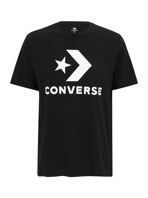 CONVERSE CONVERSE Majica  crna / bijela